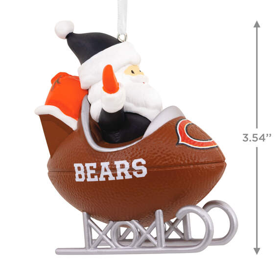 NFL Chicago Bears Santa Football Sled Hallmark Ornament, , large image number 3