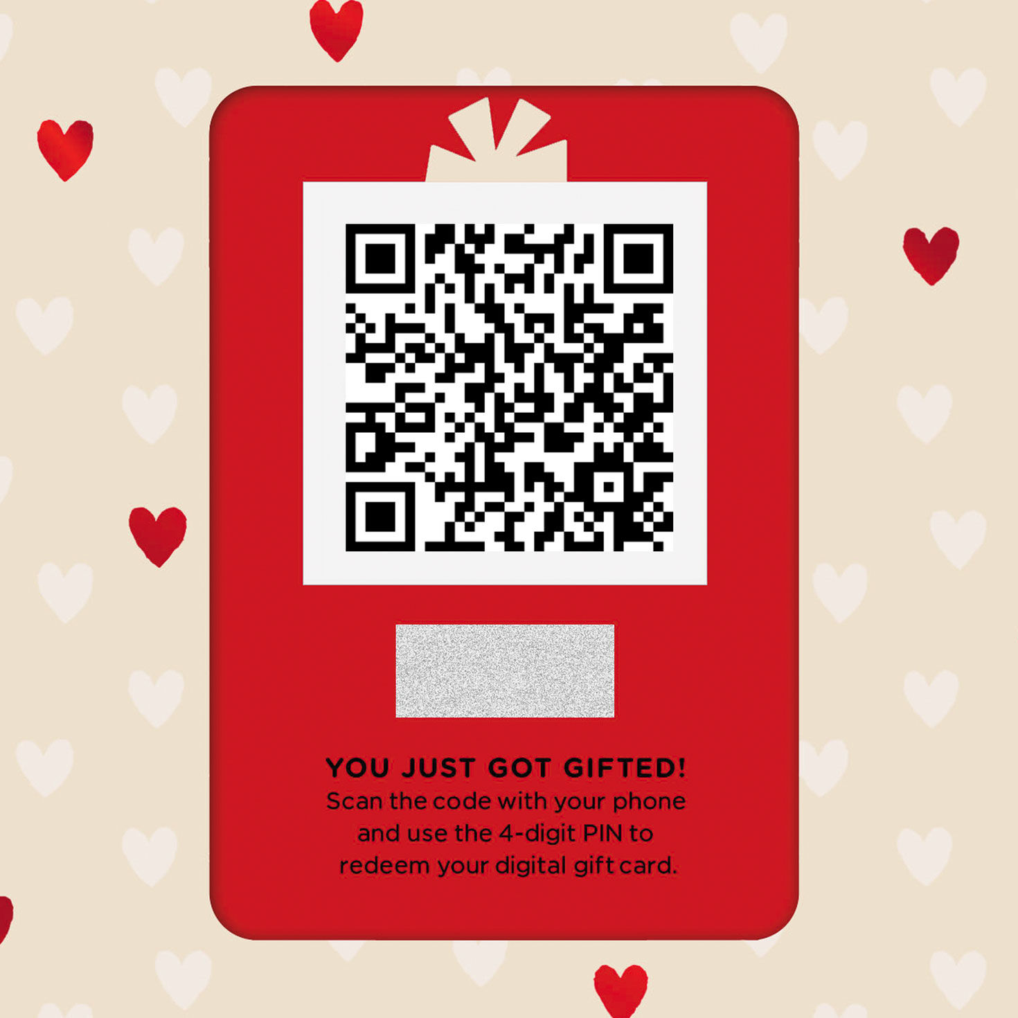 Smiling Dog Valentine's Gift Card Greeting QR code image number 7