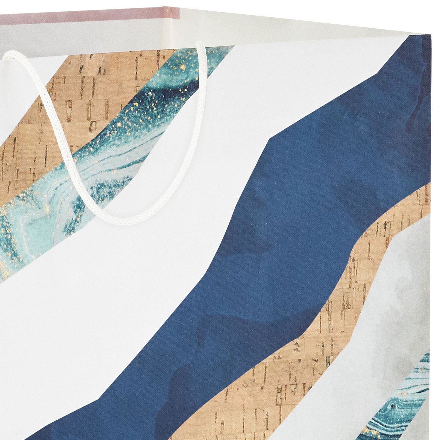 Marble and Cork Extra-Deep Gift Bag handle detail image number 4