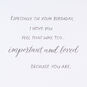 You Are Important and Loved Birthday Card for Wife, , large image number 3