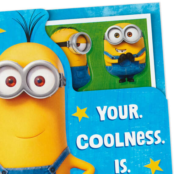 Mind-Blowing Minions Birthday Card With Stickers, , large image number 4