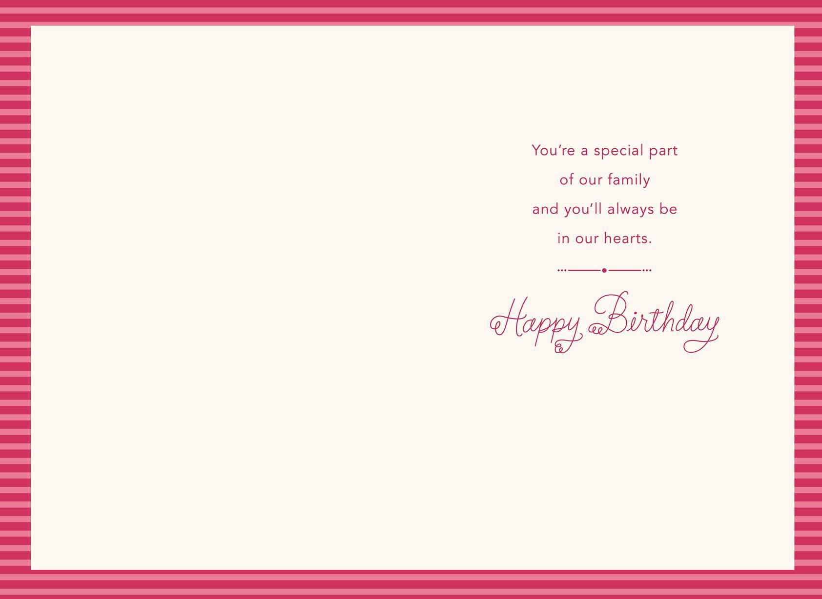 Pink Flower Bouquet Birthday Card for Nana From Us