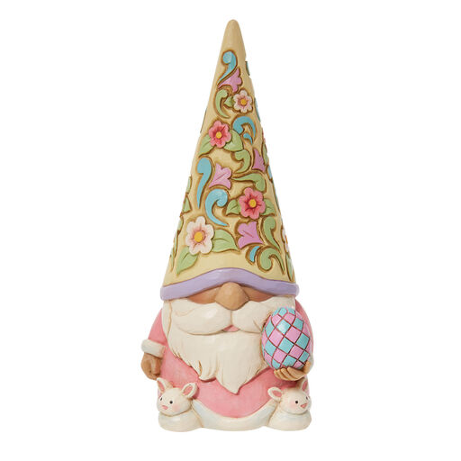 Jim Shore Gnome With Bunny Slippers Figurine, 6.1", 