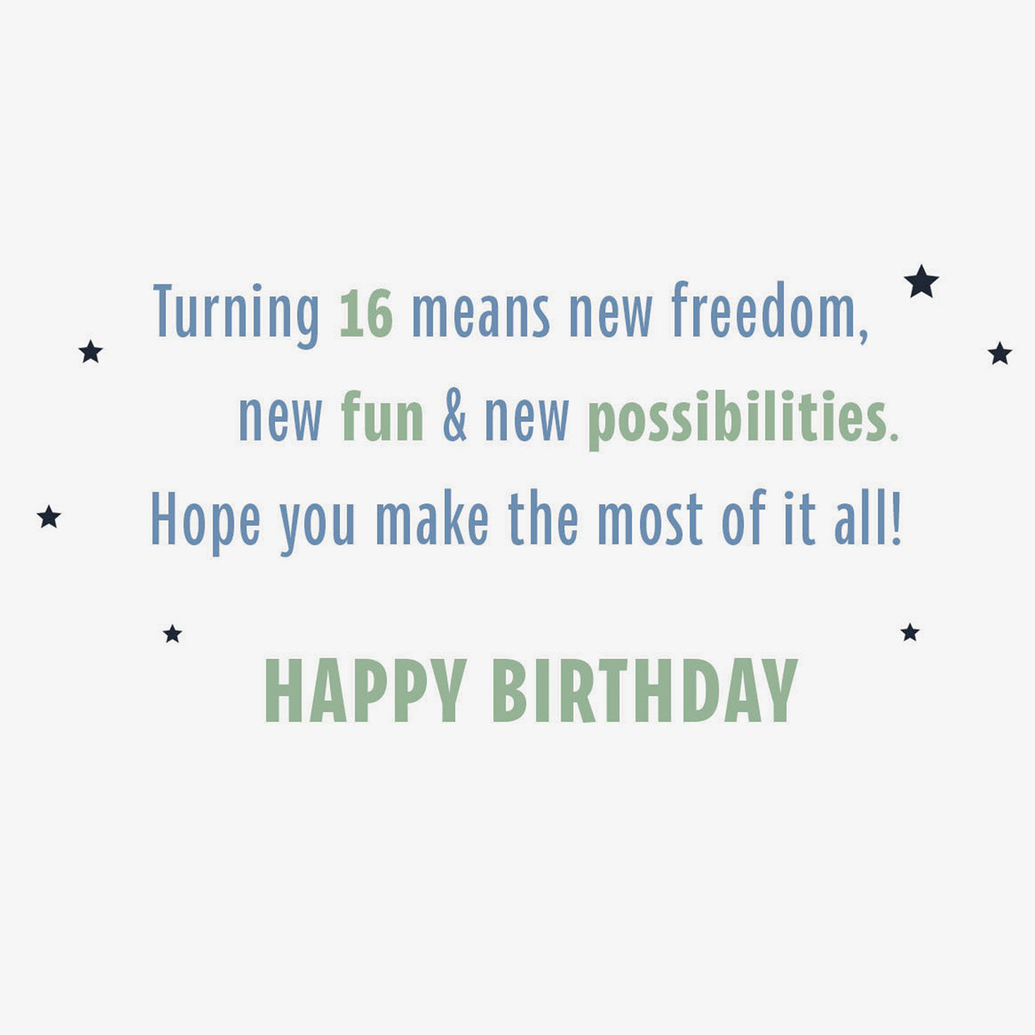 Make the Most of It 16th Birthday Card for only USD 3.59 | Hallmark