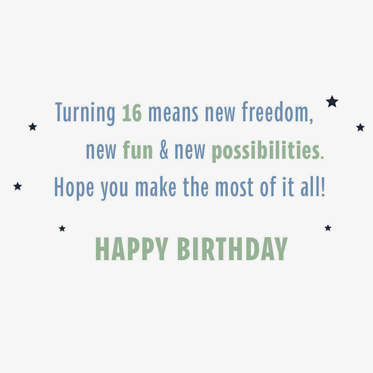 Make the Most of It 16th Birthday Card - Greeting Cards | Hallmark make-the-most-of-it-16th-birthday-card-greeting-cards-hallmark