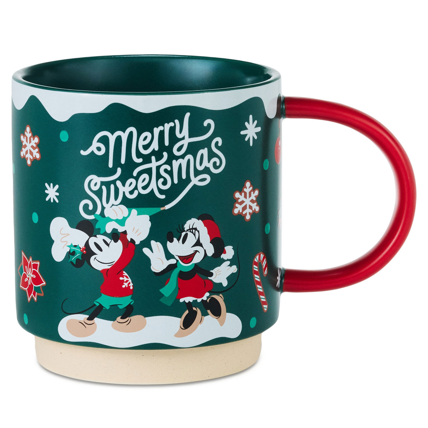 Disney Mickey and Minnie Merry Sweetsmas Mug, 16 oz.