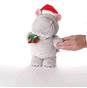 Christmas Hippo Plush With Sound and Motion  image number 2