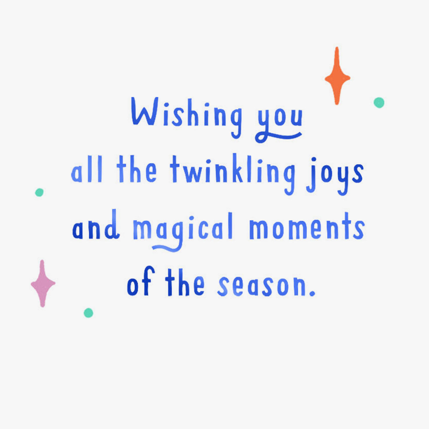 Colorful Snowflakes Venmo Happy Holidays Card Sentiment image number 2