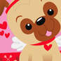 You Are Loved Cupid Pug Dog Love Card, , large image number 4