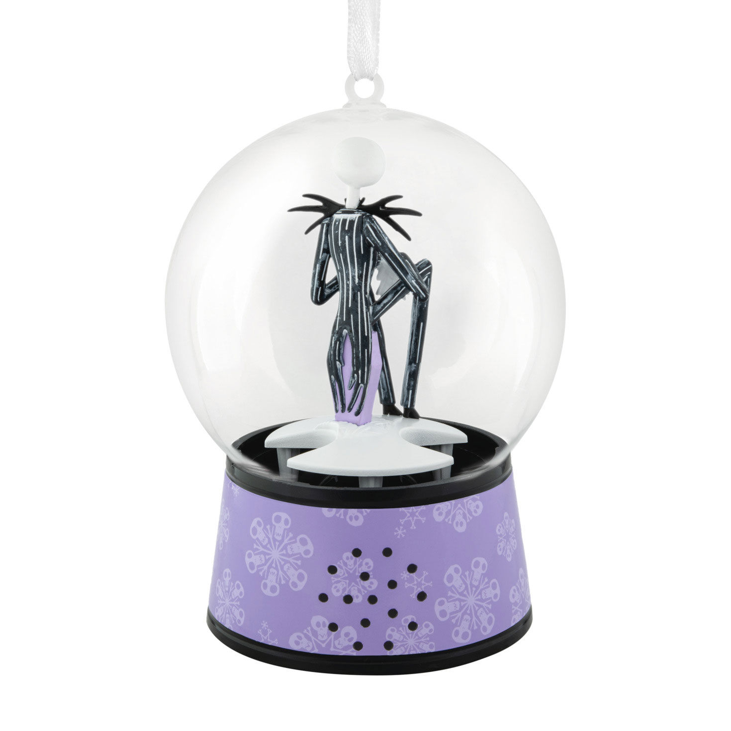 Jack Skellington Snow Globe Christmas Ornament back image number 6