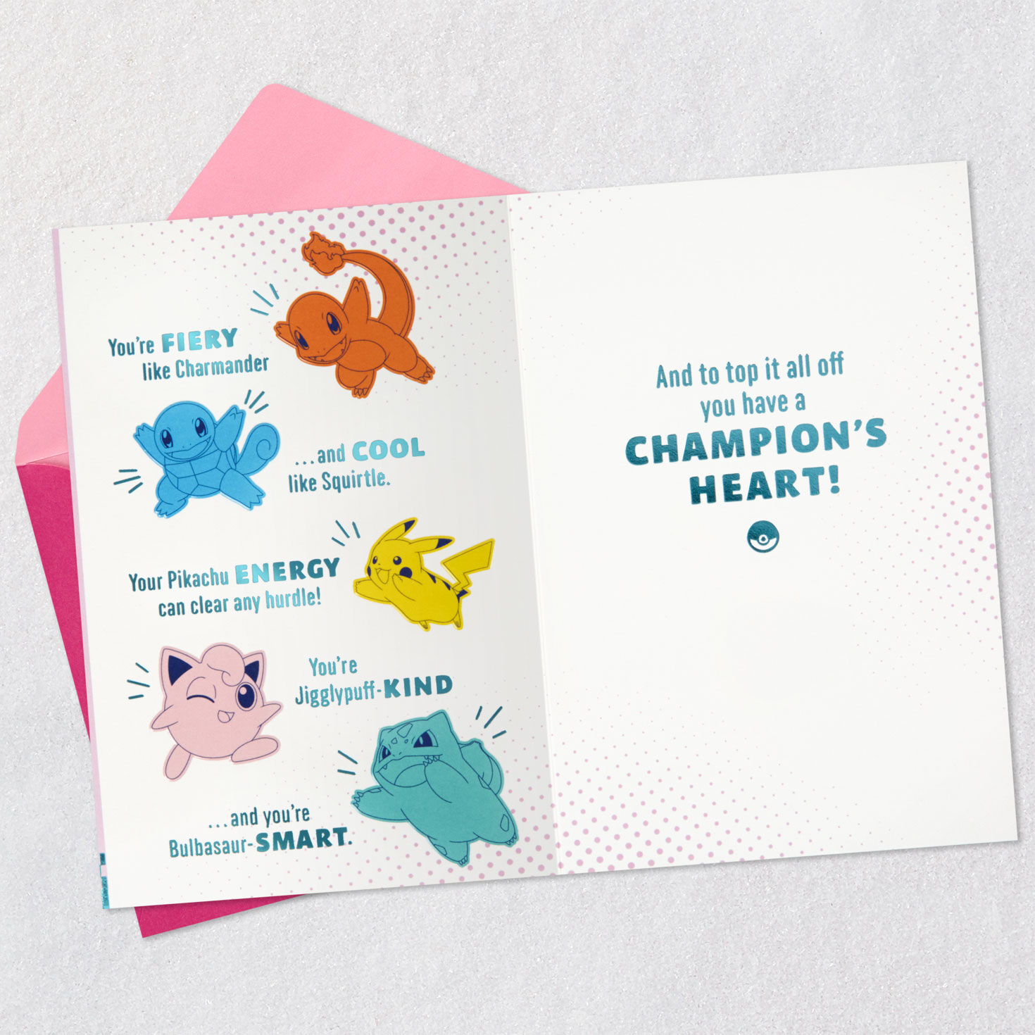 Pok&eacute;mon Kids Birthday Card Open card with envelope image number 4