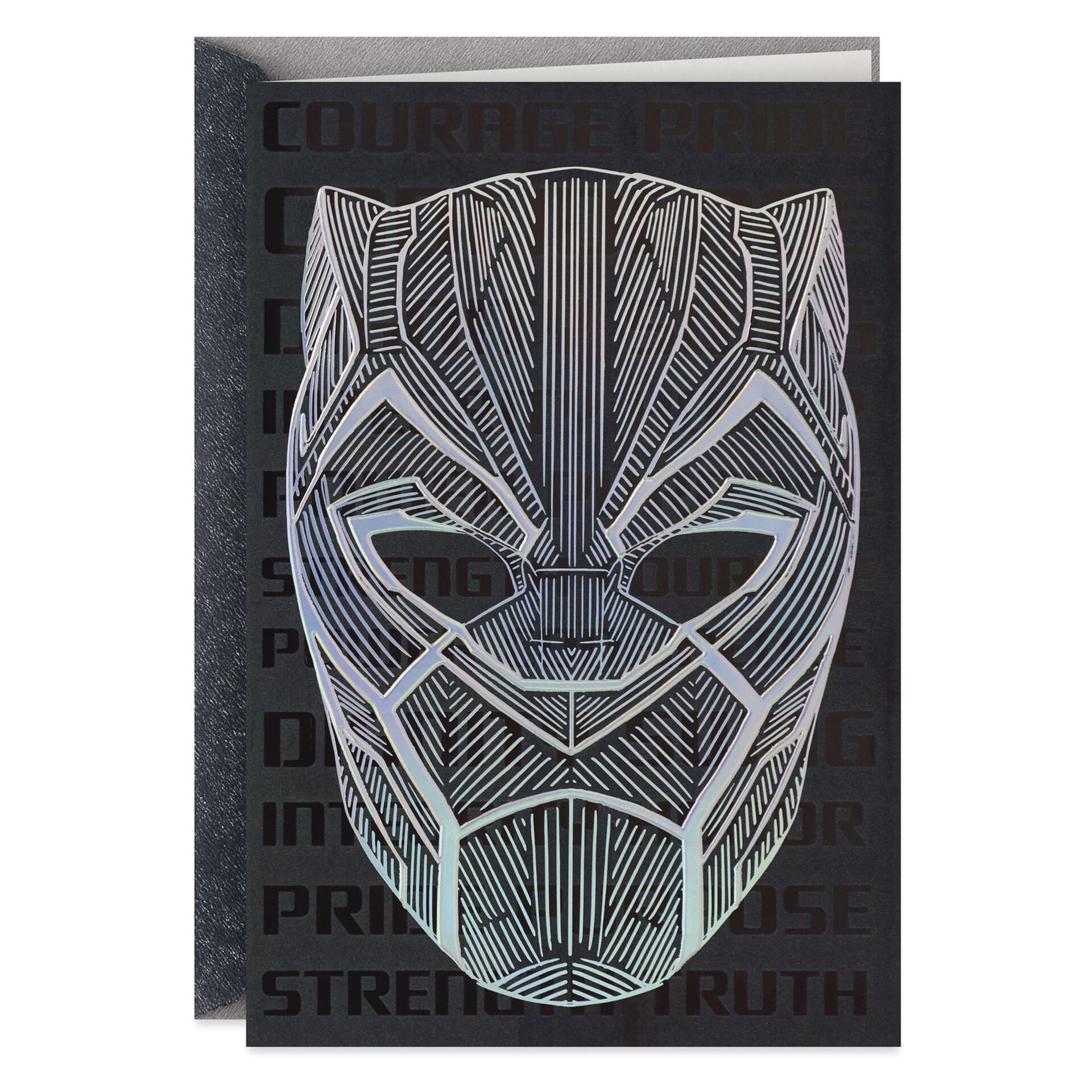 Black Panther Hero Mask Birthday Card - Greeting Cards - Hallmark