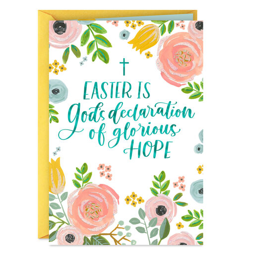 God's Declaration of Glorious Hope Religious Easter Card, 