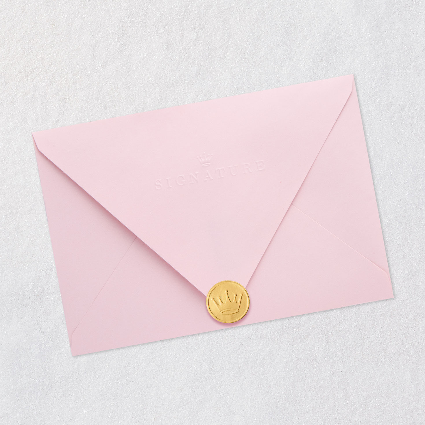 Pink Cake Topper Birthday Card Envelope Back with Seal image number 7