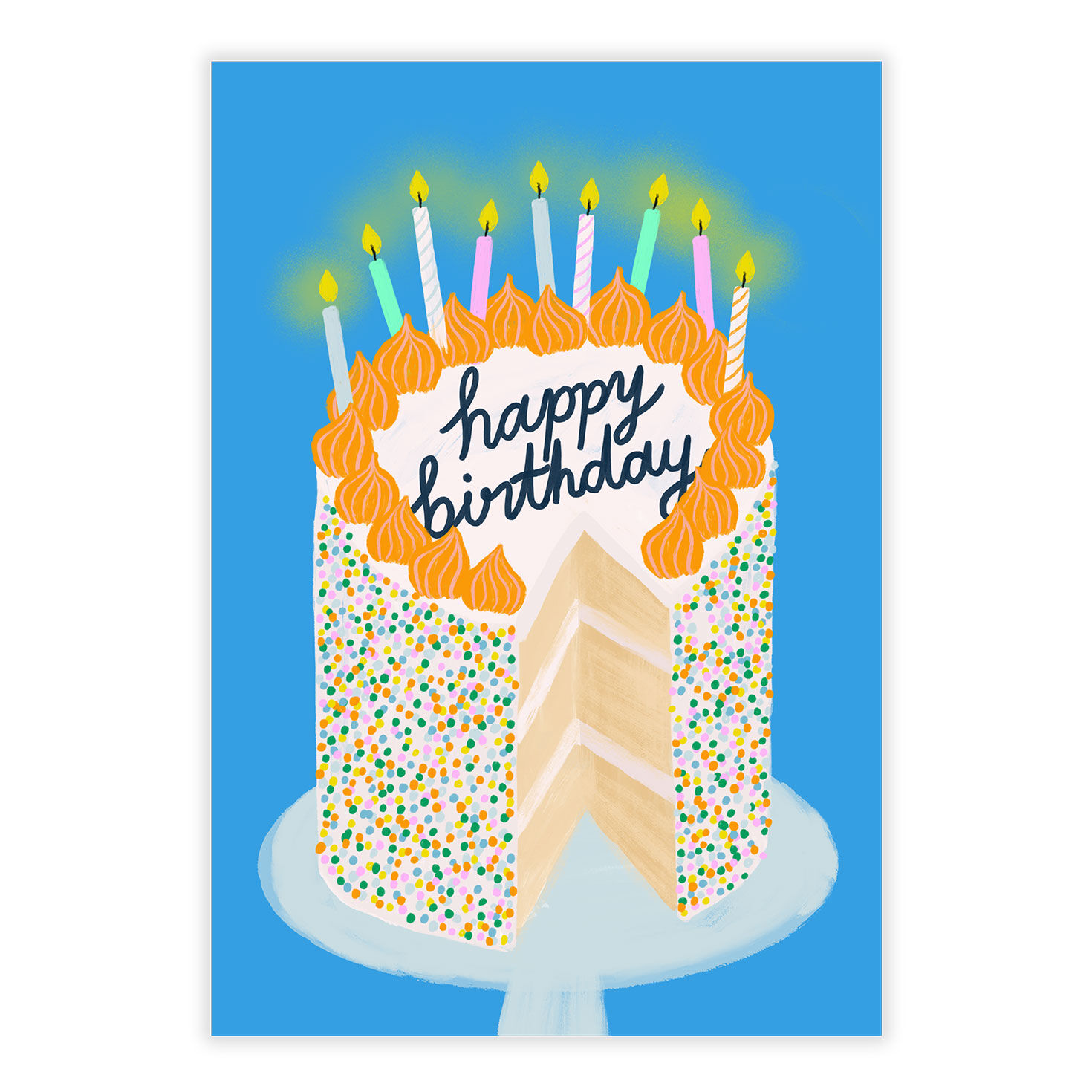 Cake and Candles Birthday eCard, , large image number 2