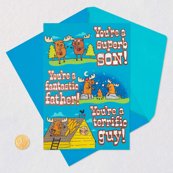You're a Superb Son and More Funny Father's Day Card, , large image number 4