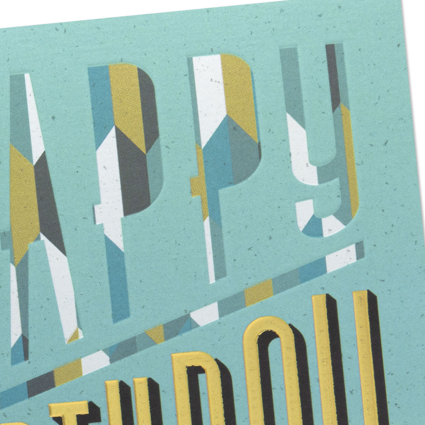 Mod Typography Birthday Card for Man Card Front Detail image number 5