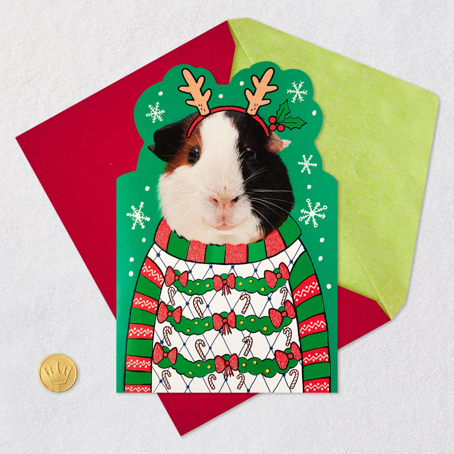 Singing Guinea Pig Funny Musical Christmas Card for only USD 5.99 | Hallmark