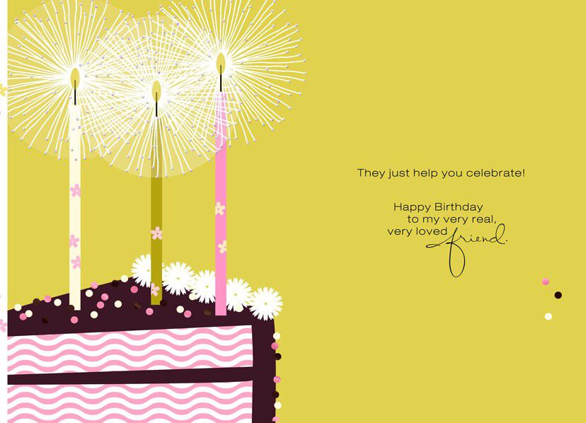 Real Friends Don't Count… Birthday Card
