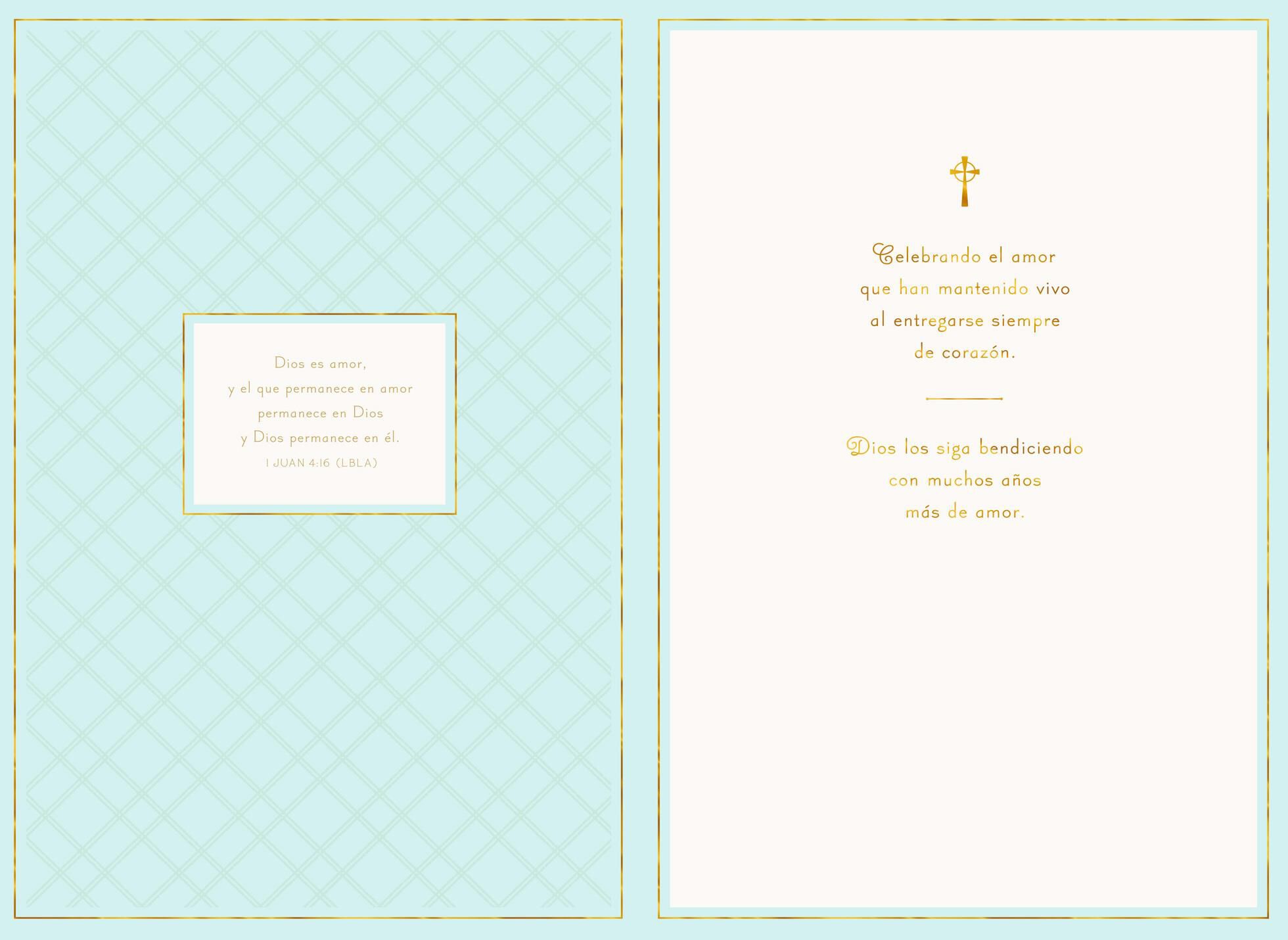Many Years More Spanish-Language Religious Anniversary Card