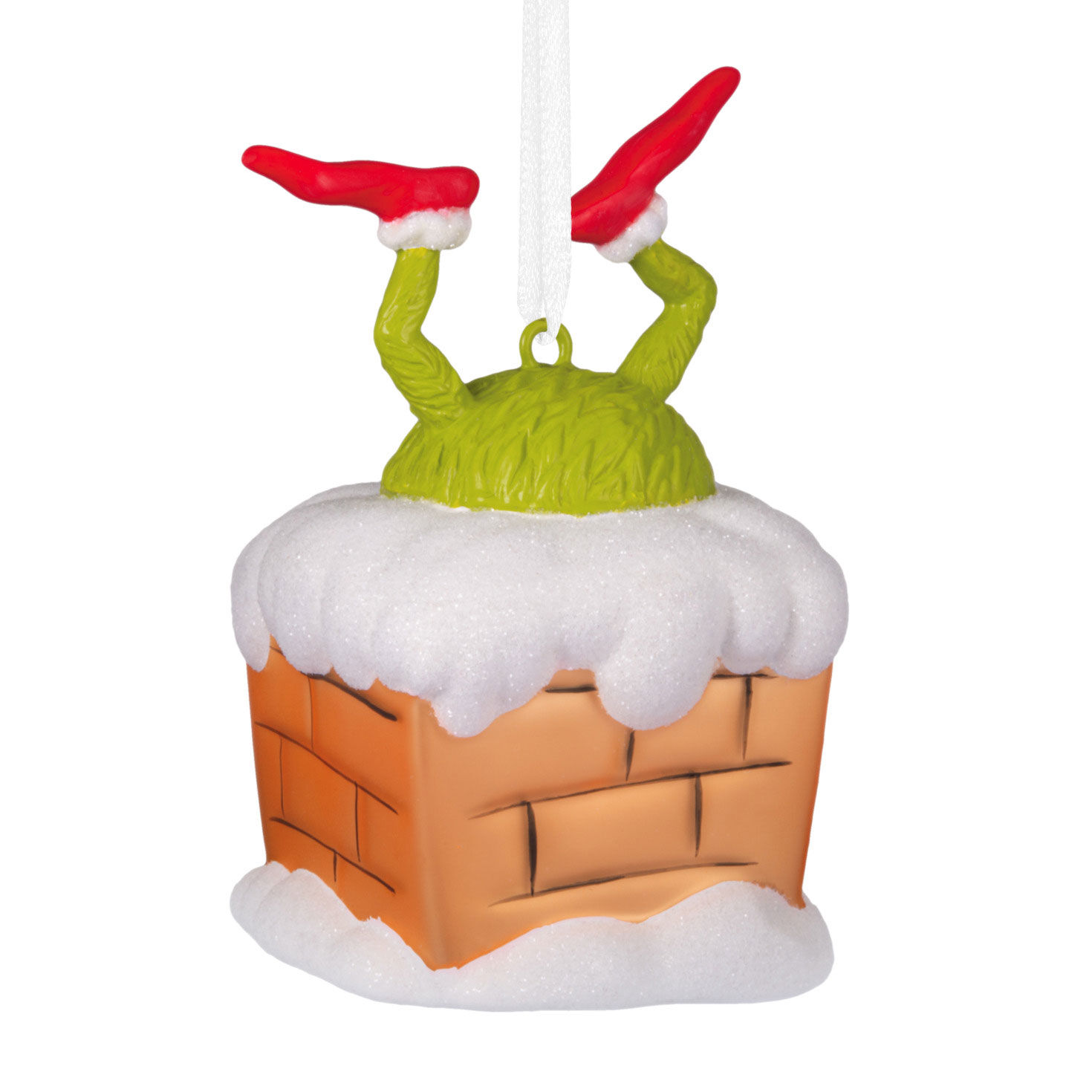 Dr. Seuss's How the Grinch Stole Christmas!™ Grinch in Chimney Blown Glass Hallmark Ornament