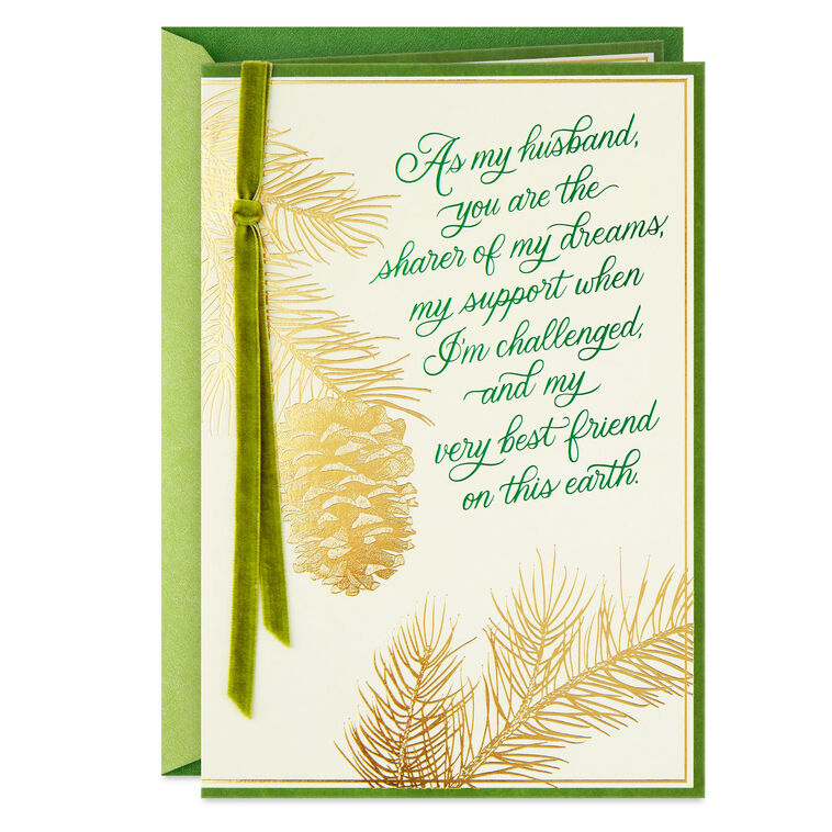 My Best Friend and Partner in Love Christmas Card for Husband