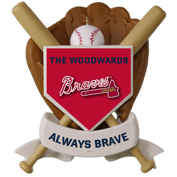 MLB Baseball Personalized Ornament, Braves™, , large image number 3