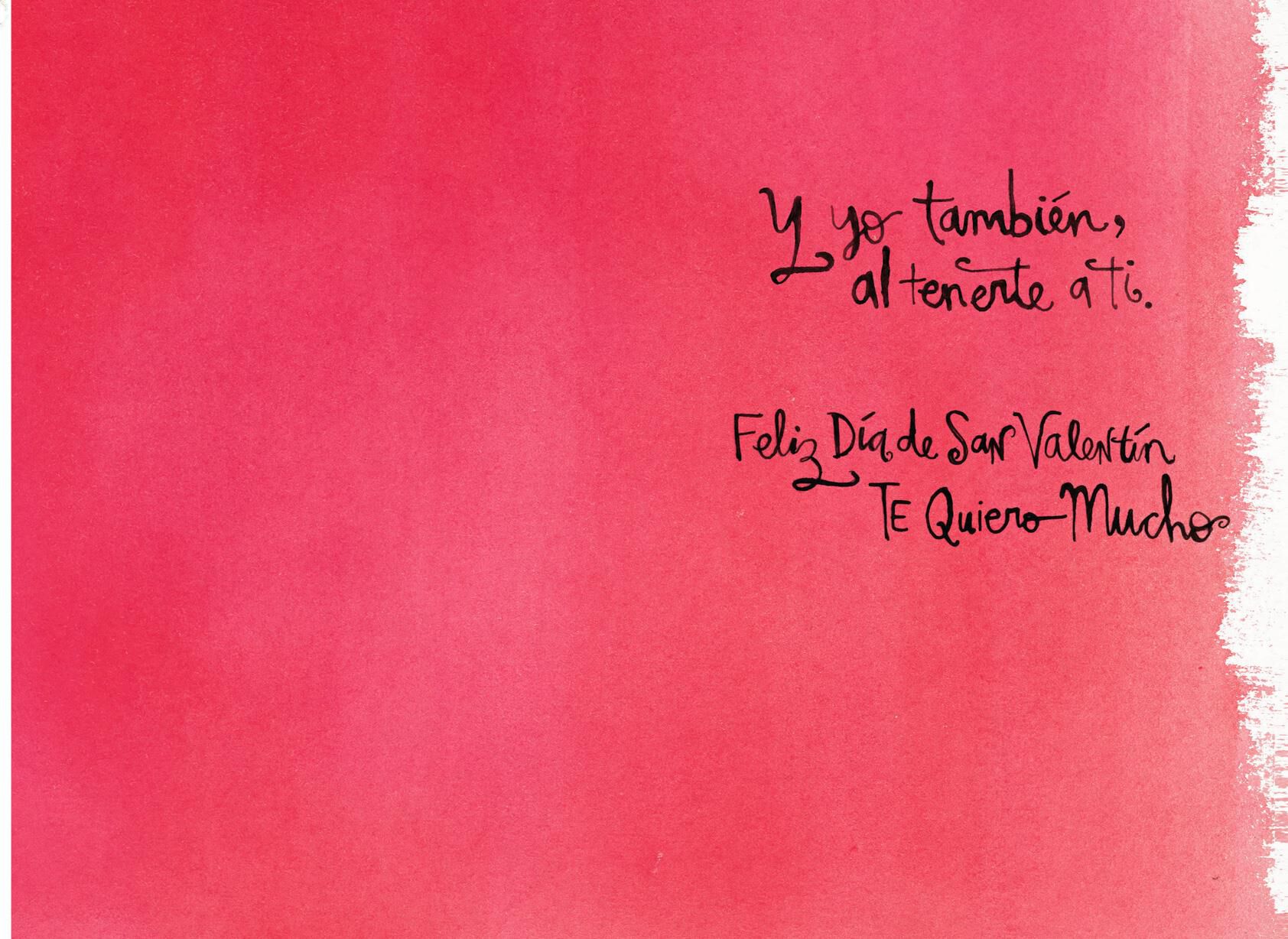 Love You Spanish-Language Valentine's Day Card for Daughter