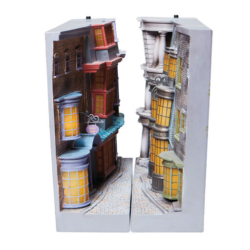 Harry Potter Diagon Alley Bookends With Light, Set of 2, 