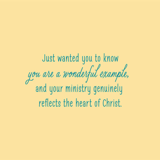 You Reflect the Heart of Christ Religious Clergy Appreciation Card, 