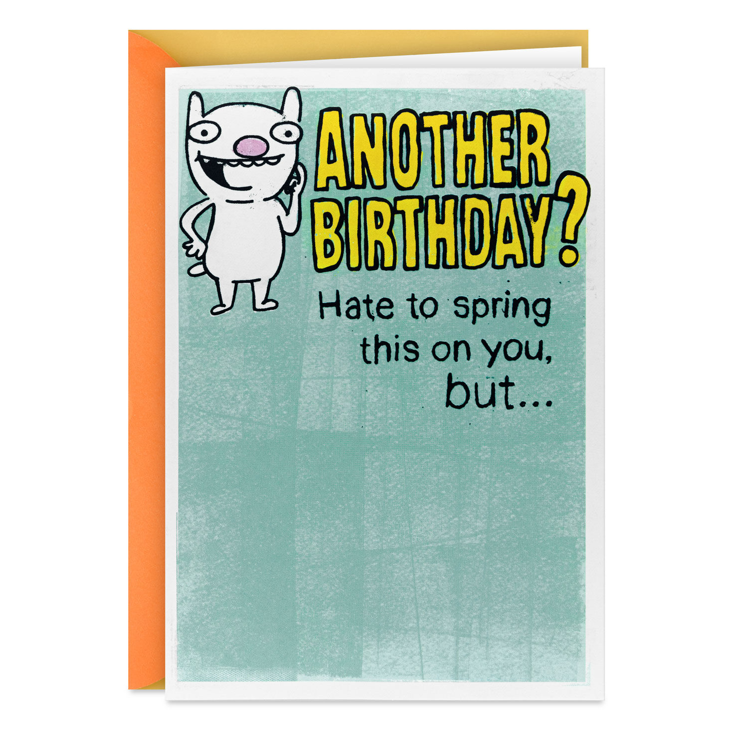 Hate to Spring This On You, Old-Timer Funny Pop-Up Birthday Card