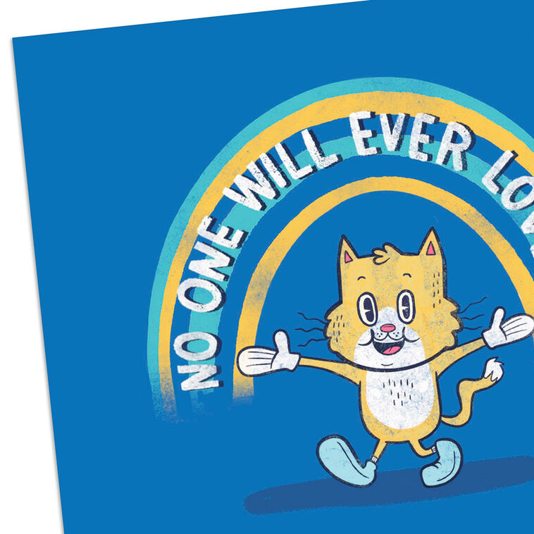 Rainbow Cat Funny Romantic Love Card Card Front Detail image number 4