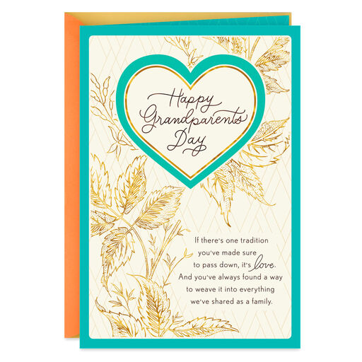 A Family Tradition of Love Grandparents Day Card, 