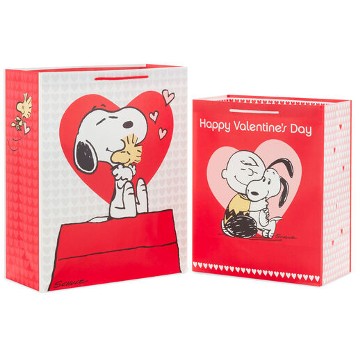 Peanuts® 2-Pack Large and XL Valentine's Day Gift Bags, 