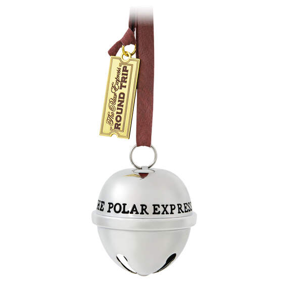 The Polar Express™ 20th Anniversary Santa's Sleigh Bell 2024 Metal Ornament, , large image number 1