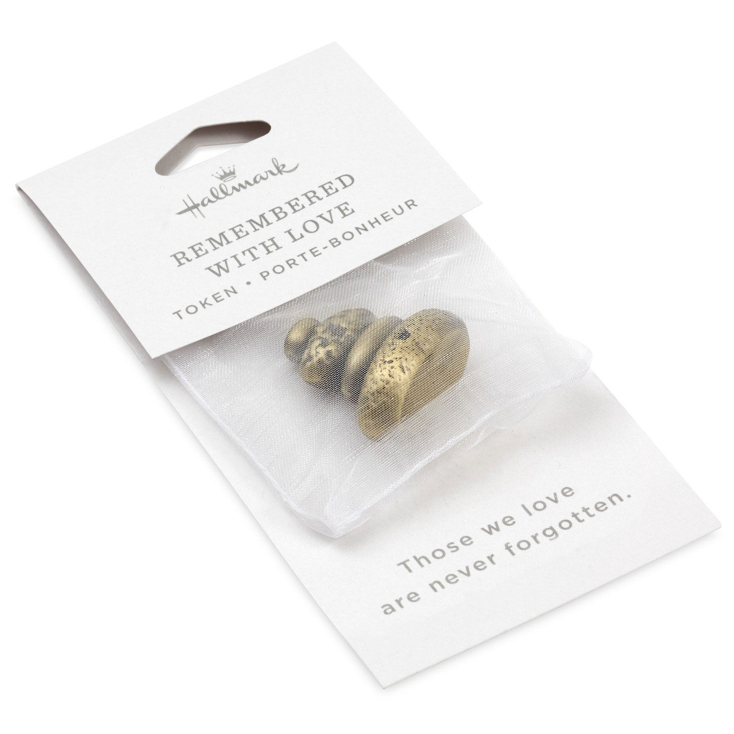 Gold Stacked Stones Metal Pocket Token package front image number 4