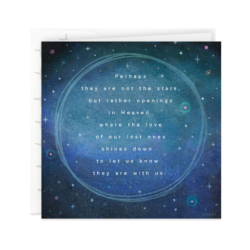 Stars Are the Openings in Heaven Sympathy Card, 