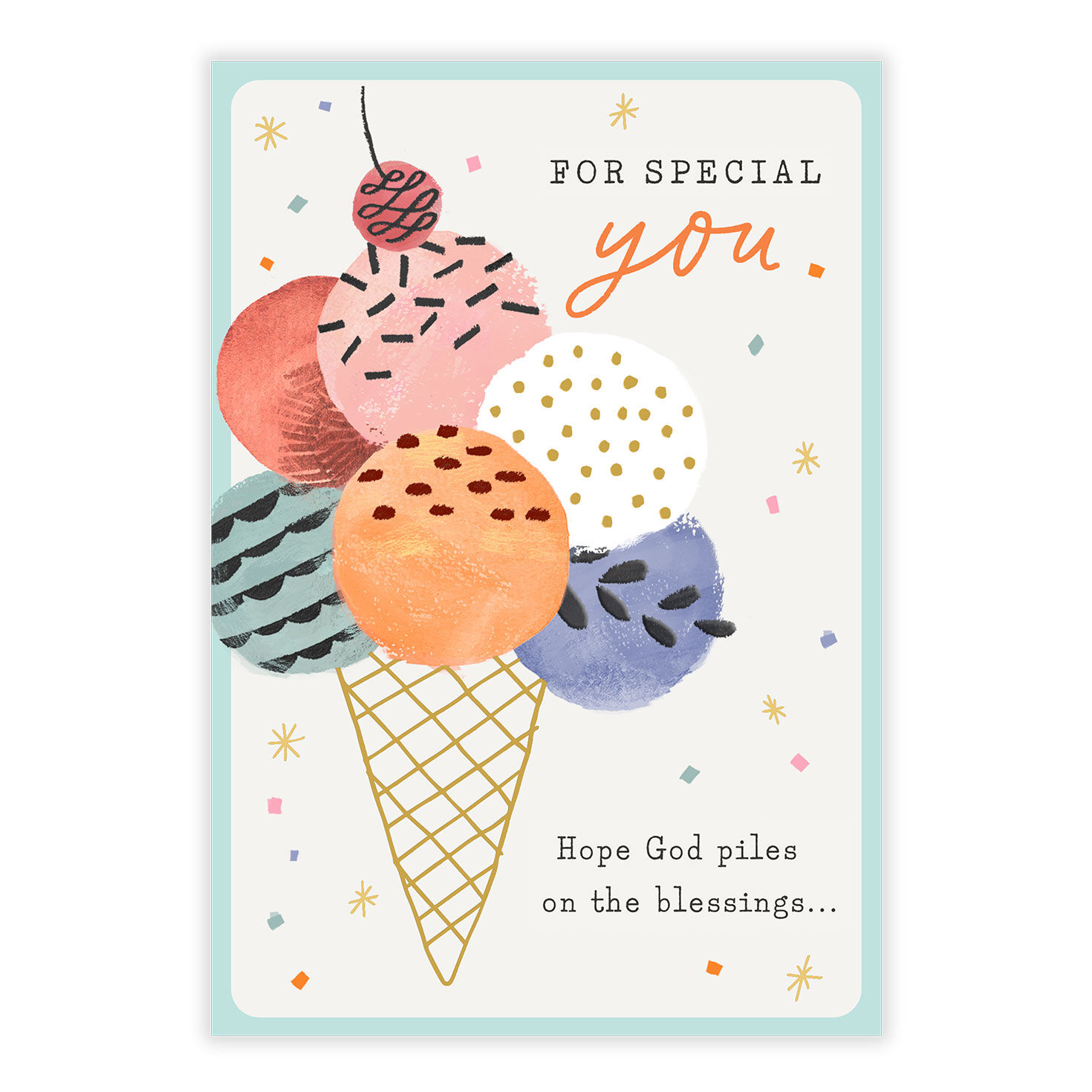 Every Flavor of Blessing Personalized Birthday Card front image number 2