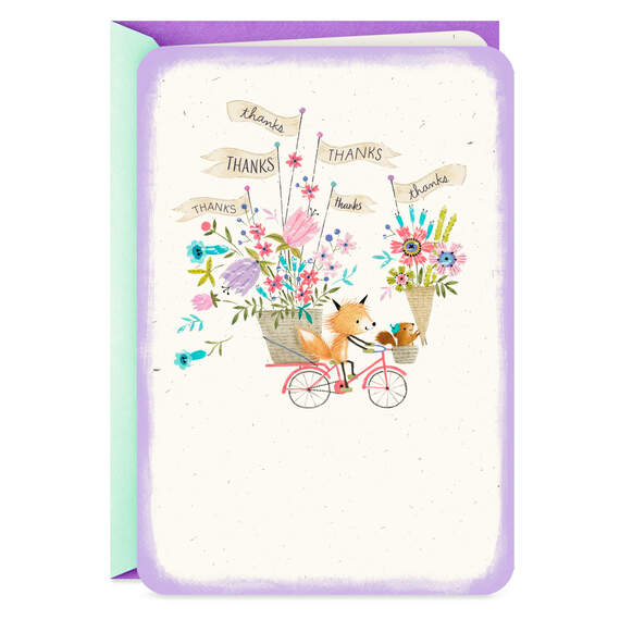 Special Flower Delivery Thank-You Card