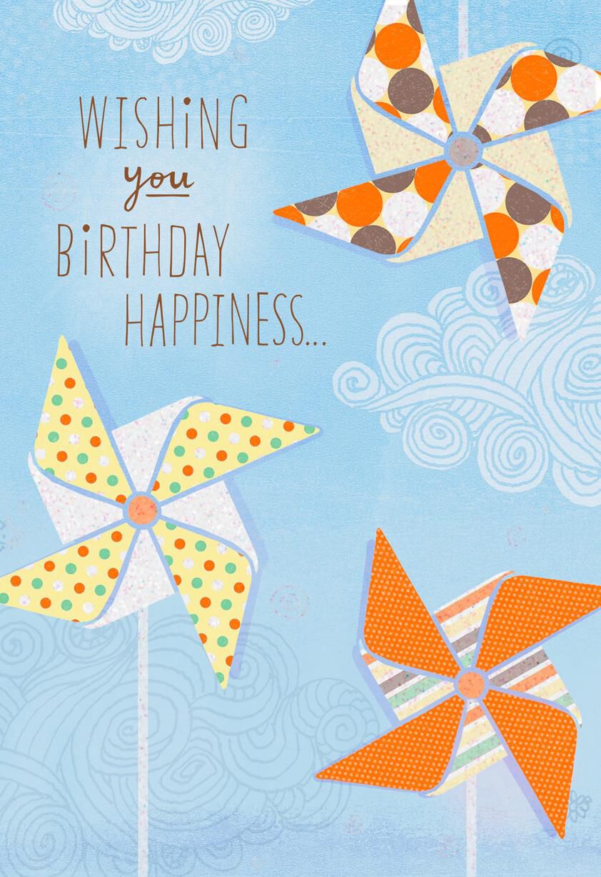 Pinwheels that Keep You Smiling Birthday Card