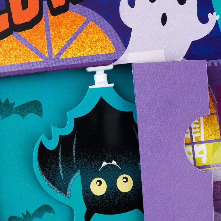 Haunted House Funny Halloween Pop-Up Card With Music Card Front Detail image number 6