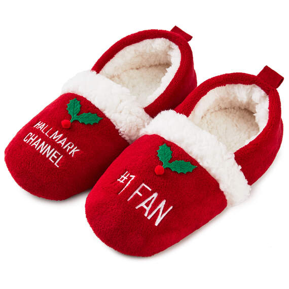 Hallmark Channel #1 Fan Slippers, Small 5 - 6.5 M, , large image number 1