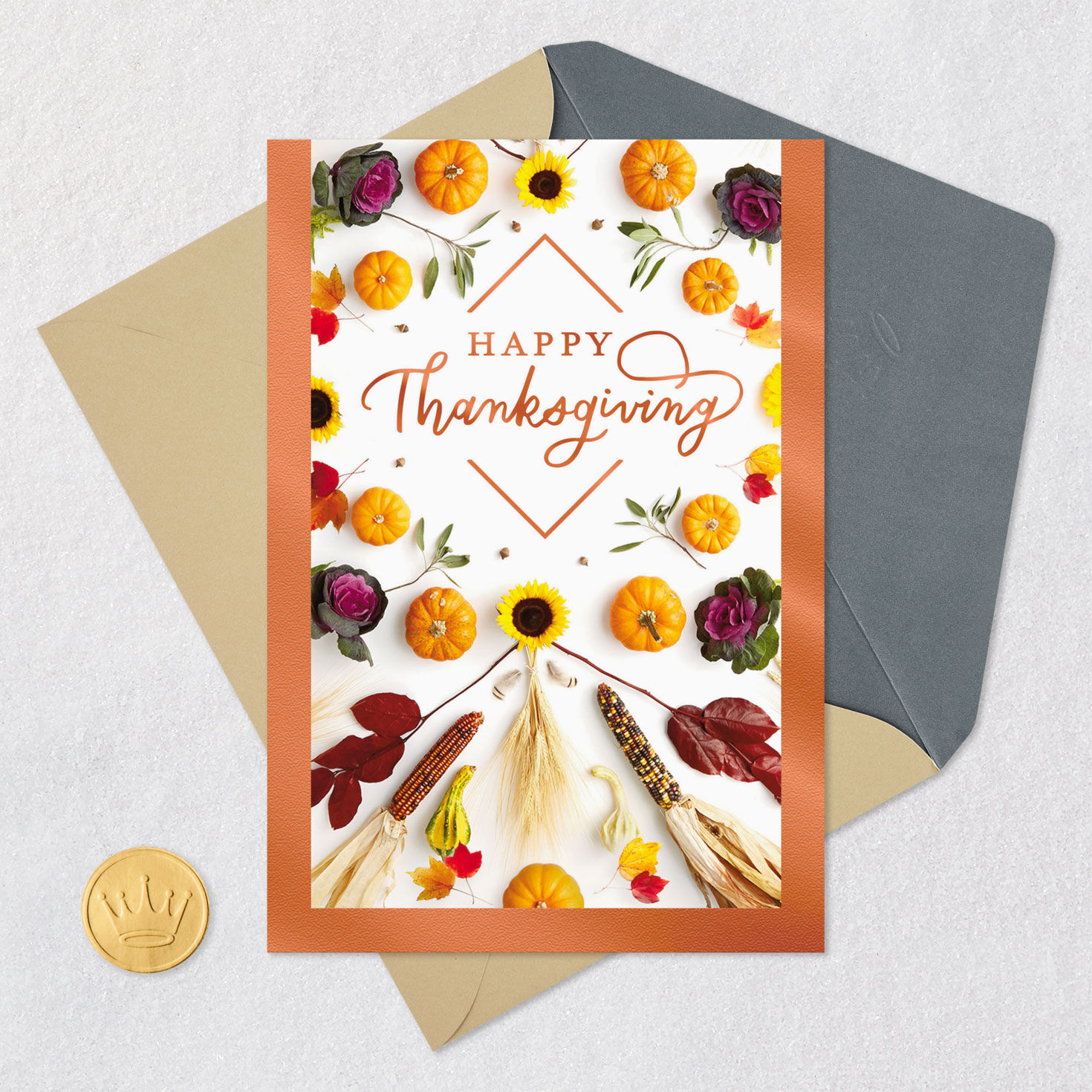 Hope Happiness Surrounds You Thanksgiving Card for only USD 2.99 | Hallmark