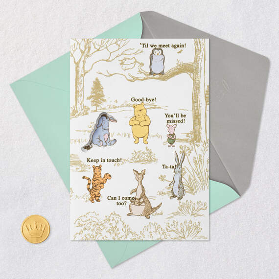 Disney Winnie the Pooh Gloomy Without You Goodbye Card, , large image number 5