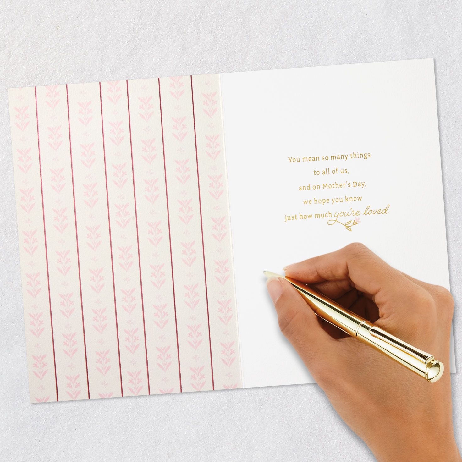 Oval Frame Family Mother's Day Card for Grandma Signing card image number 6