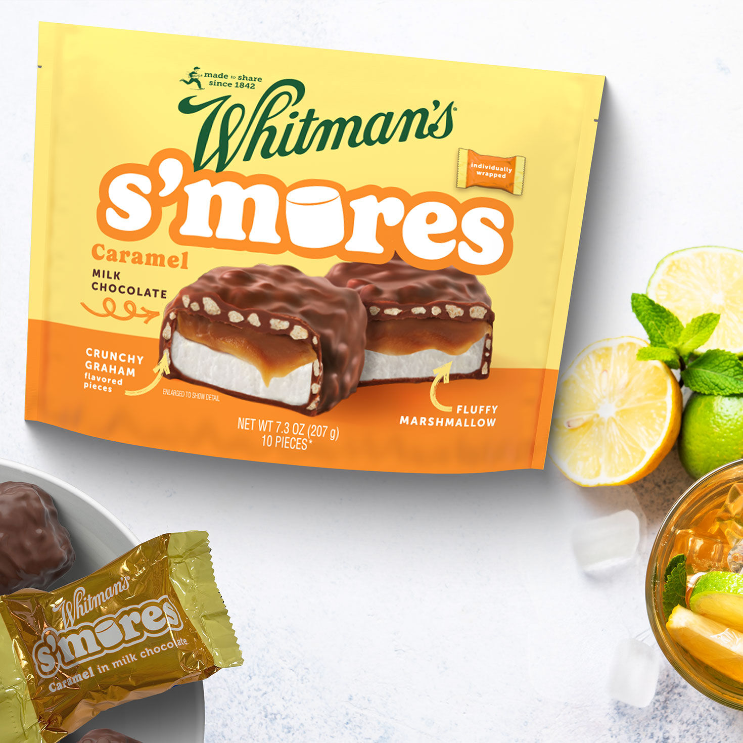 Individually Wrapped Caramel S'mores Chocolates in use image number 4