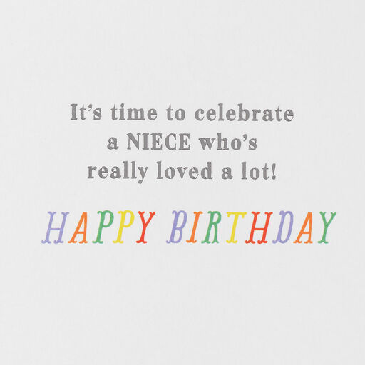 Really Loved a Lot Birthday Card for Niece, 