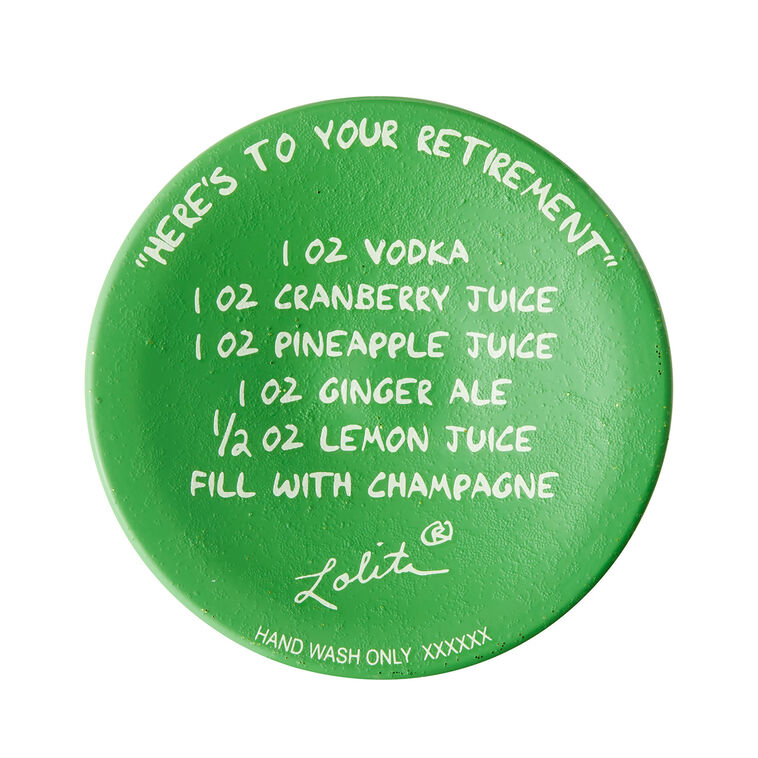 Lolita Here's to Your Retirement Handpainted Wine Glass, 15 oz., , large image number 4