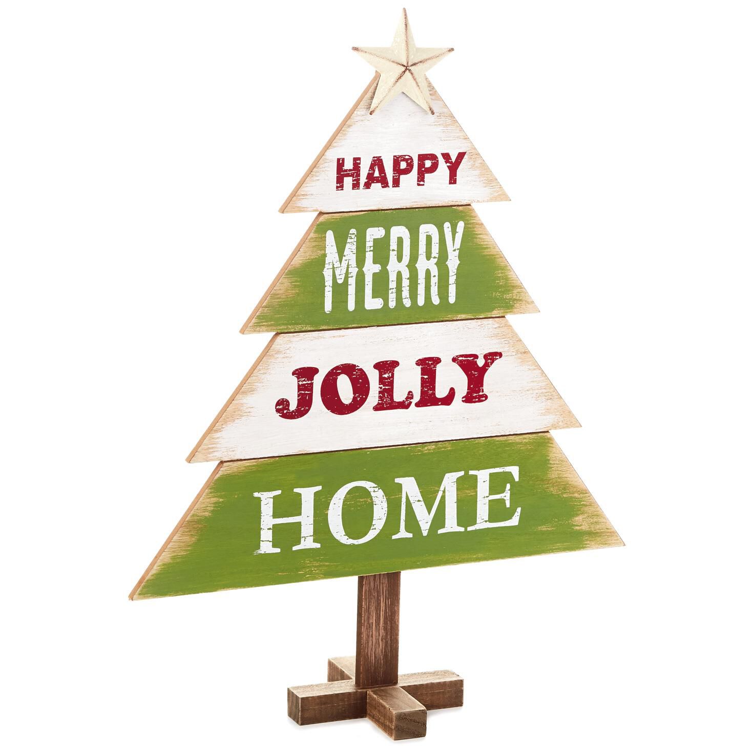 Jolly Home Tree Rustic Wood Sign