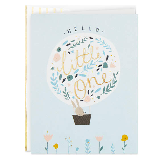 World of Love Awaits New Baby Card